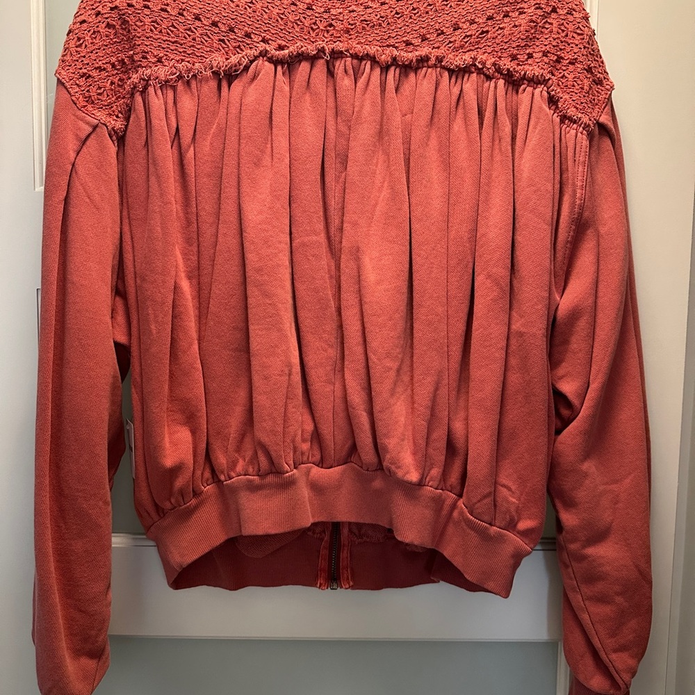 NWT Free People True Blue Solid Jacket - Pink - Picture 3 of 5